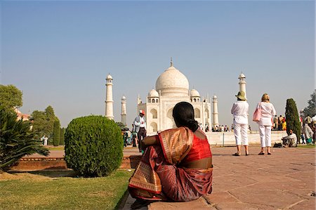 Indian visitors to the Taj Mahal,Agra. India Stock Photo - Rights-Managed, Code: 862-03711952