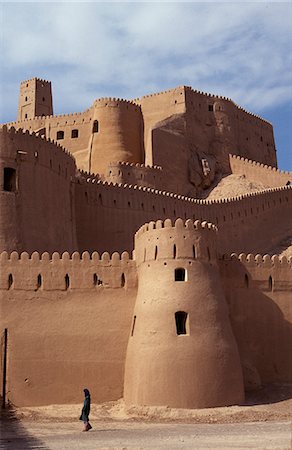 Bam citadel,the most striking part of the 16th century Safavid city that once comprised 6 square kilometres and housed around 12,000 people. Stock Photo - Rights-Managed, Code: 862-03712114