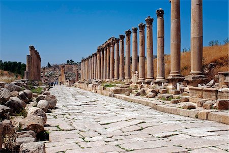 Jordan, Jerash. The Cardo Maximus. Stock Photo - Rights-Managed, Code: 862-03712602