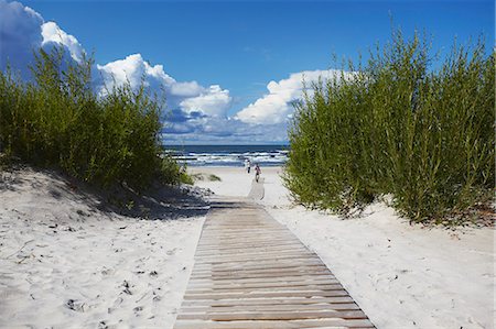 Boardwalk leading to beach, Liepaja, Latvia Stock Photo - Rights-Managed, Code: 862-03712642