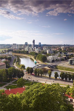 simsearch:862-03712820,k - Lithuania, Vilnius, View Of Business District Stock Photo - Rights-Managed, Code: 862-03712789