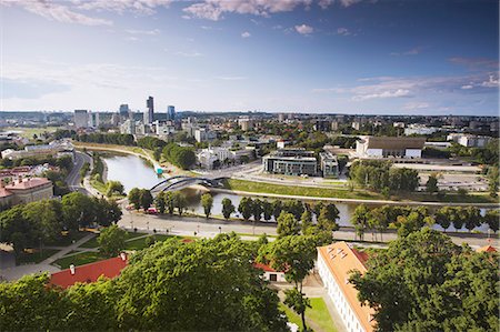 Lithuania, Vilnius, View Of Business District Stock Photo - Rights-Managed, Code: 862-03712790