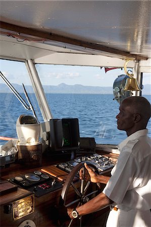 Malawi, Lake Malawi, Club Makokola  Cruising on Lake Malawi in traditional style Fotografie stock - Rights-Managed, Codice: 862-03713064