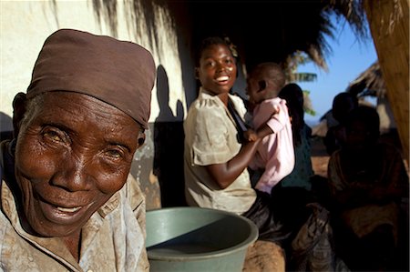 elderly family - Malawi, Lilongwe, Ntchisi Forest Reserve - illustrating the generational spread of this African extended family. Stock Photo - Rights-Managed, Code: 862-03713094