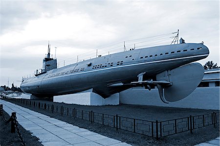 sous-marin (vaisseau) - Russie, Saint-Pétersbourg. Musée sous-marin. Photographie de stock - Rights-Managed, Code: 862-03713315