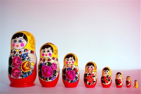 ruso (lugares y cosas) - Russia. Russian dolls. Foto de stock - Con derechos protegidos, Código: 862-03713319