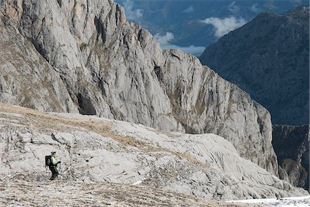 Walking in the Central Massif, Picos de Europa, Spain Stock Photo - Rights-Managed, Code: 862-03713431