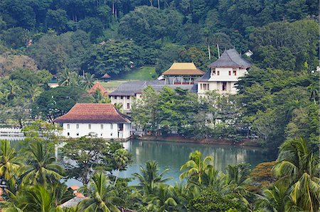 sri lanka top view - Temple of the Tooth (Sri Dalada Maligawa), Kandy, Sri Lanka Stock Photo - Rights-Managed, Code: 862-03713607