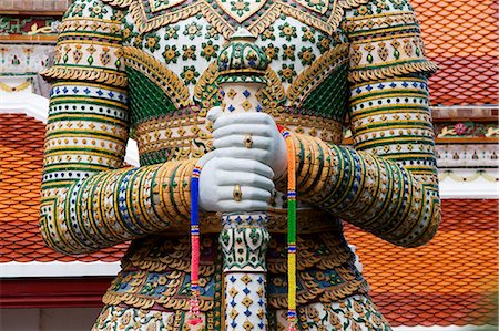 Detail im Tempel Wat Arun in Bangkok Thailand Stockbilder - Lizenzpflichtiges, Bildnummer: 862-03713816