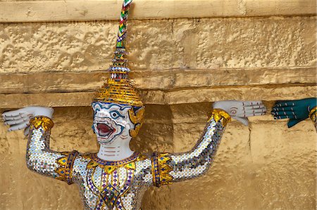 simsearch:862-05999506,k - Wat Phra Chettuphon Wimon Mangkhlaram Ratchaworamahawihan or the former name Wat Pho, Bangkok, Thailand. Stock Photo - Rights-Managed, Code: 862-03713838