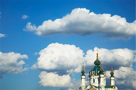 View of St Andrew's Church, Kiev, Ukraine Stock Photo - Rights-Managed, Code: 862-03713990