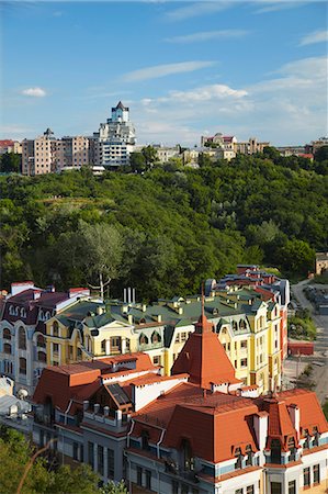 resident - Vue de couleurs nouvel maisons, Podil, KIev, Ukraine Photographie de stock - Rights-Managed, Code: 862-03713992