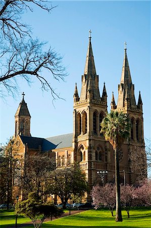 Australia, South Australia, Adelaide.  St Peter's Cathedral in North Adelaide. Foto de stock - Con derechos protegidos, Código: 862-03736221