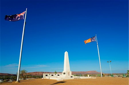 Australia, Northern Territory, Alice Springs.  War Memorial on Anzac Hill. Stock Photo - Rights-Managed, Code: 862-03736294