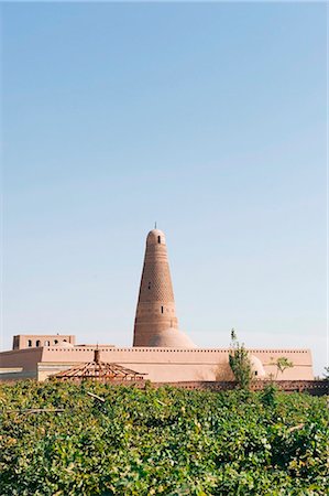 China, Xinjiang Province, Turpan, Silk Route, UNESCO World Heritage Site, Emin Minaret Foto de stock - Con derechos protegidos, Código: 862-03736427