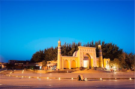 China, Xinjiang Province, Kashgar, Id Kah Mosque Foto de stock - Con derechos protegidos, Código: 862-03736435
