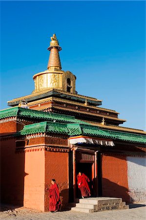 China, Gansu Province, Xiahe, Labrang Monastery (1709) Stock Photo - Rights-Managed, Code: 862-03736473