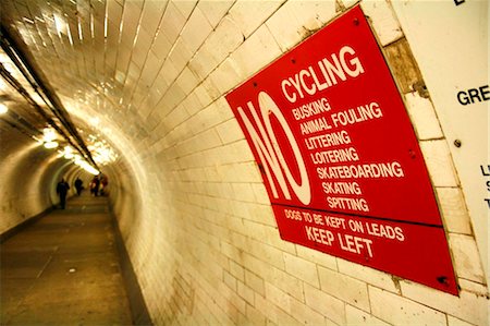 England, London. Greenwich Foot Tunnel in London. Stock Photo - Rights-Managed, Code: 862-03736653