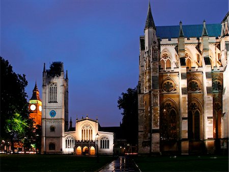 simsearch:851-02961566,k - England, London. London Westminster Abbey at dusk Fotografie stock - Rights-Managed, Codice: 862-03736664