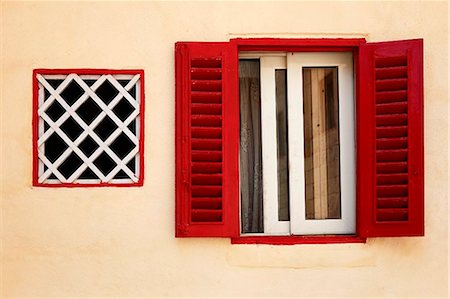 Malta, Mdina, window detail of a house in the streets of Mdina. Fotografie stock - Rights-Managed, Codice: 862-03736963
