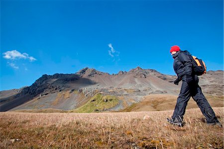 South Georgia Island, Cumberland Bay. Taking the trail from Grytviken over the hills to Myviken. Stock Photo - Rights-Managed, Code: 862-03737131