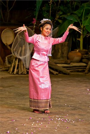 simsearch:862-06543131,k - Thailand.A traditional Thai wedding depicted in a cultural show at the Rose Garden a tourist complex set in 75 acres. Stock Photo - Rights-Managed, Code: 862-03737234