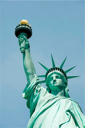 freedom monument - USA, New York State, New York City, Statue of Liberty, given to the USA by France 1886, sculpted by Frédéric Auguste Bartholdi Stock Photo - Rights-Managed, Code: 862-03737376