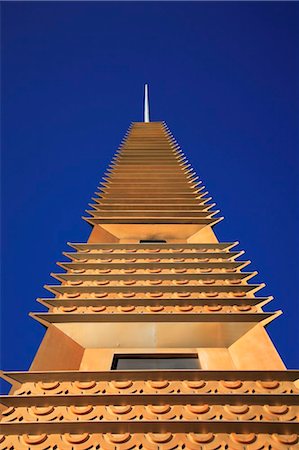 frank lloyd wright - United States of America, California, San Rafael, Marin, detail of the Marin Civic Centre designed by Frank Lloyd Wright. Stock Photo - Rights-Managed, Code: 862-03737372
