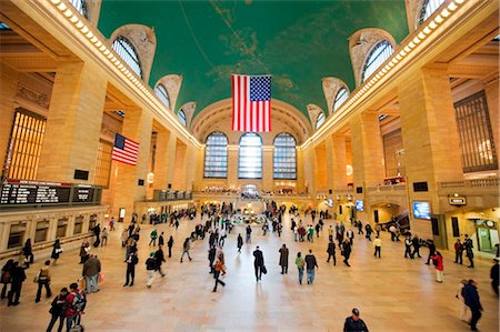 railway station in america - USA, New York State, New York City, Manhattan, Grand Central Station hall Stock Photo - Rights-Managed, Code: 862-03737380