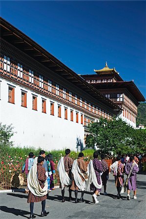 simsearch:862-03730966,k - Asien, Bhutan, Thimphu, Herbst Tsechu Festival am Trashi Chhoe Dzong Stockbilder - Lizenzpflichtiges, Bildnummer: 862-03730969