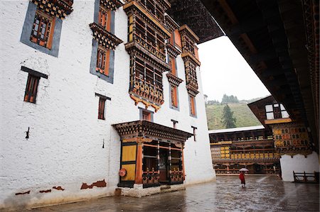 paro dzong - Asie, Bhoutan, Paro Paro Rinpung Dzong (1644) Photographie de stock - Rights-Managed, Code: 862-03730995