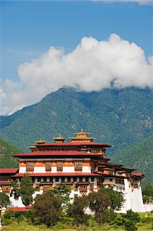 punakha dzong - Asie, Bhoutan, Punakha, Punakha Dzong (1637) Photographie de stock - Rights-Managed, Code: 862-03731002