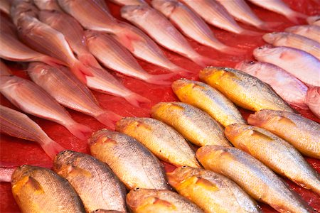 Fish for sale at fish market, Shenzhen, Guangdong Province, China Fotografie stock - Rights-Managed, Codice: 862-03731075