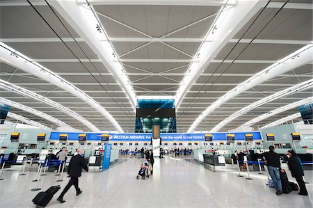 UK, United Kingdom, England, London, Heathrow Airport, Terminal 5 Fotografie stock - Rights-Managed, Codice: 862-03731216