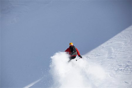 simsearch:862-03807589,k - A skier descending Mount Affawat in Gulmarg, Kashmir, India Stock Photo - Rights-Managed, Code: 862-03731289