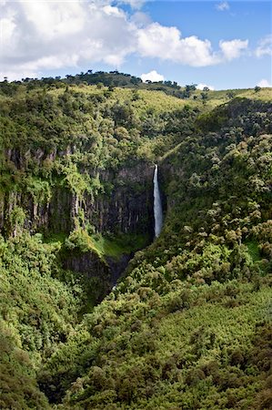 Au Kenya, les impressionnantes chutes de Gura diminue de plus de 1 000 pieds de marécages des montagnes Aberdare au Kenya. Photographie de stock - Rights-Managed, Code: 862-03731446