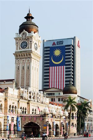 simsearch:862-03731785,k - Süd-Ost-Asien, Malaysia, Kuala Lumpur, Sultan Abdul Samad Building am Merdeka Square Stockbilder - Lizenzpflichtiges, Bildnummer: 862-03731786