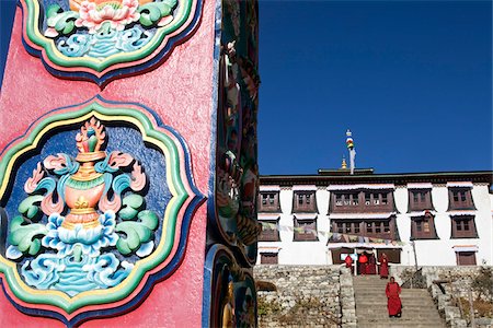 Nepal, Everest Region, Khumbu Valley. Tengboche Buddhist monastery is last major religous site before Everest Base Camp. Foto de stock - Con derechos protegidos, Código: 862-03731943