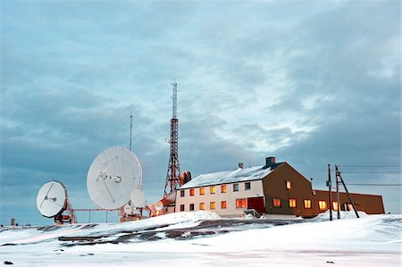 Arktis, Norwegen, Spitzbergen. Isfjord Radio Hotel. Stockbilder - Lizenzpflichtiges, Bildnummer: 862-03732001
