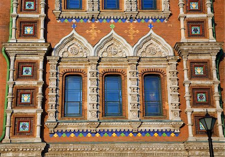 Russie, Saint-Pétersbourg ; Un détail de l'église restaurée de Christ le Sauveur, également connu comme église sur le sang versé Photographie de stock - Rights-Managed, Code: 862-03732204