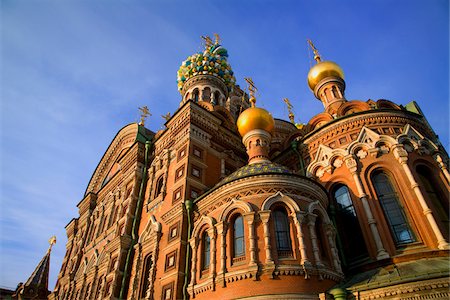 eastern dome - Russia, St. Petersburg; A detail of the restored Church of Christ the Saviour, also known as Church on Spilled Blood Stock Photo - Rights-Managed, Code: 862-03732205