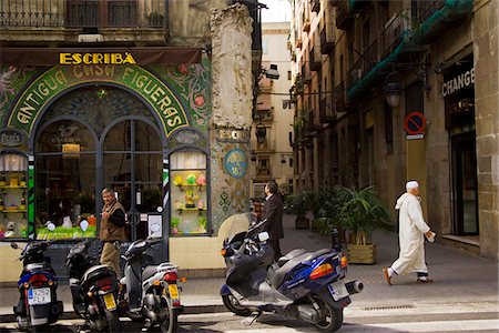 Shop with modernist style in La Rambla, Barcelona, Spain Stock Photo - Rights-Managed, Code: 862-03732303