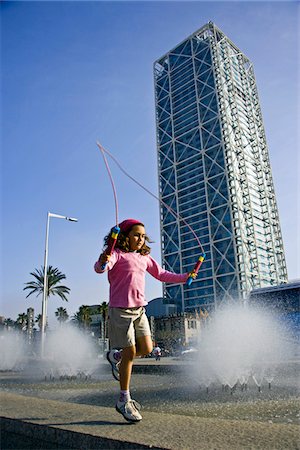 Girl playing in Barcelona, Catalonia, Spain Stock Photo - Rights-Managed, Code: 862-03732313