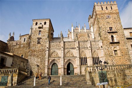 Monastery of Santa Maria de Guadalupe in Guadalupe, Caceres, Spain. Stock Photo - Rights-Managed, Code: 862-03732384