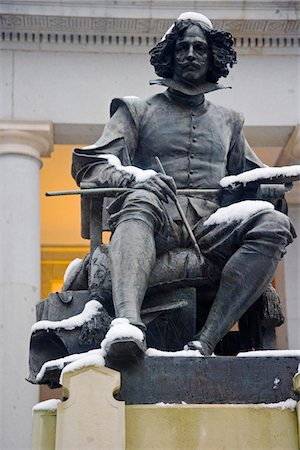 simsearch:862-03732388,k - Statue von Velazquez vor dem Museo del Prado, Madrid, Spanien, Europa Stockbilder - Lizenzpflichtiges, Bildnummer: 862-03732393