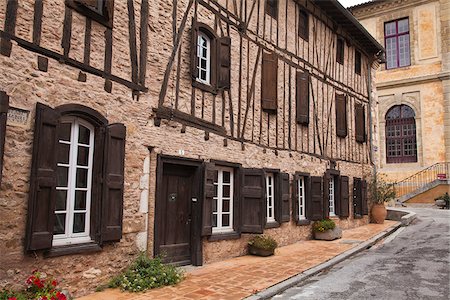 simsearch:862-03711416,k - France, Tarn, Sorèze.  Maison Leignes, an old 17th century dye maker's house, Sorèze. Stock Photo - Rights-Managed, Code: 862-03807447