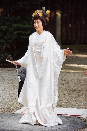 Asia, Japan, Tokyo, wedding ceremony at Meiji Jingu shrine Foto de stock - Con derechos protegidos, Código: 862-03807637
