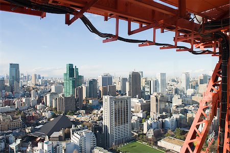 simsearch:862-06676063,k - Asia, Japan, Tokyo, Tokyo tower, city skyline Foto de stock - Direito Controlado, Número: 862-03807695