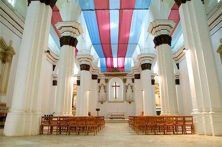 Tripoli, Libya; Inside the Santa Maria degli Angeli Roman Catholic church in the city centre Stock Photo - Rights-Managed, Code: 862-03807876