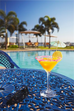 drinks by the pool - Tropical drink at Hotel Cardoso, Maputo, Mozambique Stock Photo - Rights-Managed, Code: 862-03807913